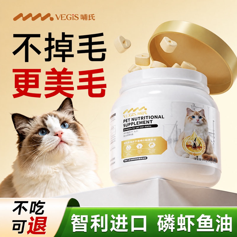Freeze-Dried Fish Oil Specifically for Cats to Prevent Severe Hair Loss, What Fish Oil Should Cats Use? Krill Oil Specifically for Cats, Freeze-Dried Snack Pellets