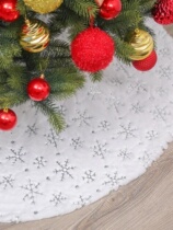 Christmas tree skirt Christmas home decoration base knitted carpet family clothing bottom skirt accessories floor mat safety