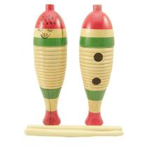 Direct sales of Orff wooden percussion instruments wooden large fish dolls wooden fish frogs hand-scraped croaks customization