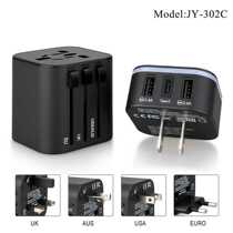 Multi-function conversion socket multi-national universal socket US standard British standard Australian standard travel conversion plug 3 2A