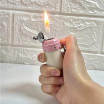 Super cute baby bottle lighter gift to boyfriend girlfriend girl pendant keychain bar creative and trendy