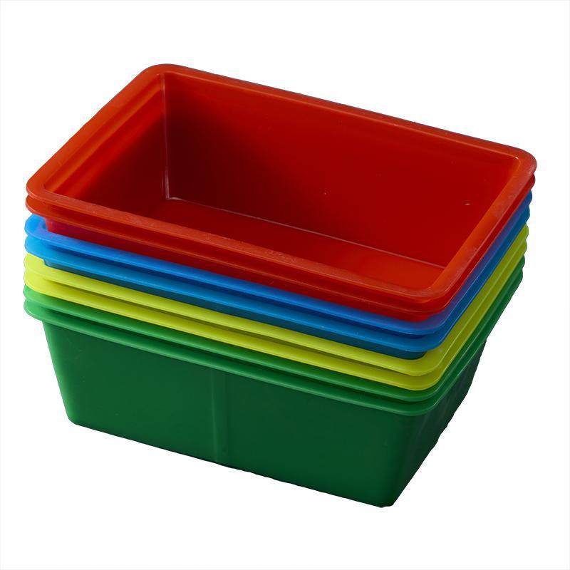 Colorless Mini Storage Box Plastic Rectangular Small Parts Seafood Frozen Packaging Plastic Box Material Basin