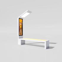 Solar Seat Outdoor Seat Public Seat Stool Wireless Charging USB Public Charging Seat Stool Park Rest Manufacturer