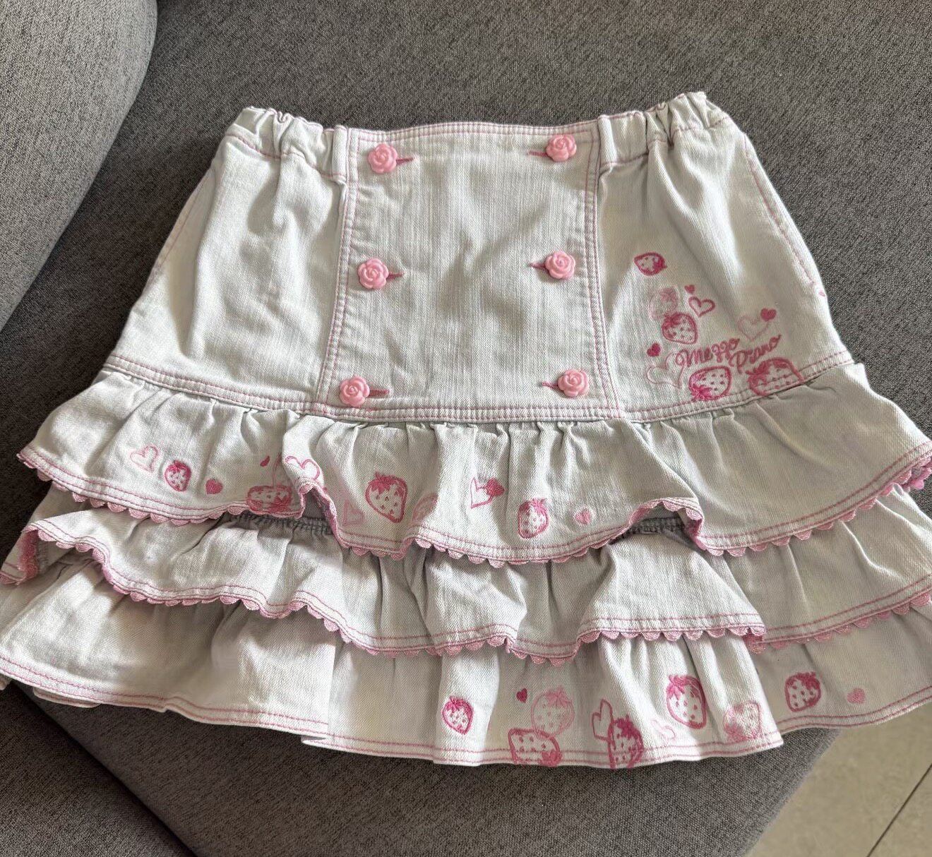 In Stock Now! Mezzopiano Cute, Sweet, and Playful Design Strawberry Skirt