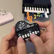 Mini Electronic Keyboard Keychain Portable Musical Instrument