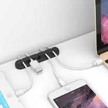 Headphone charging cable clamp cable holder wire and network cable silicone organizer data cable car cable manager customization