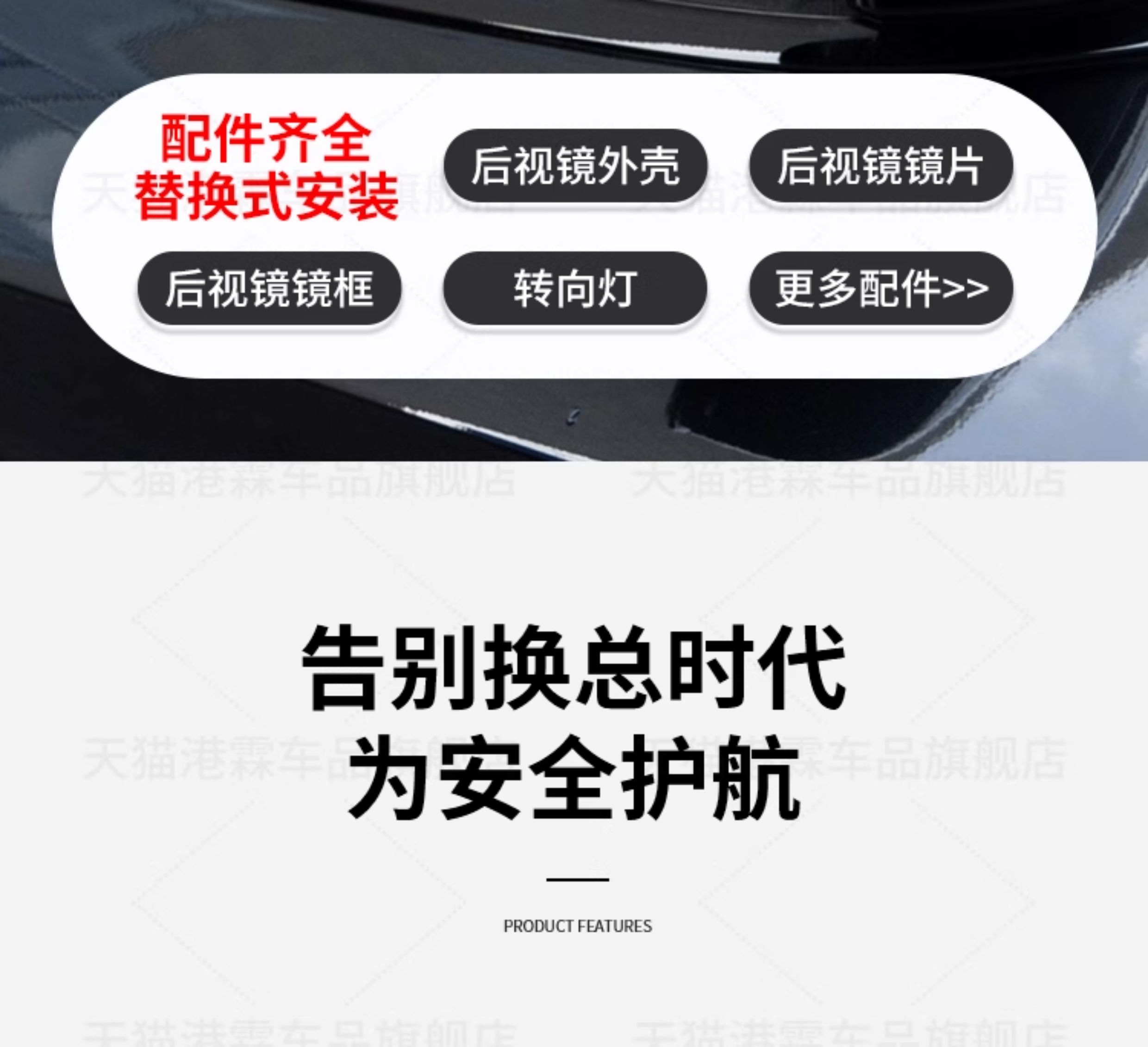 X3 F25Lci X4 F26 X5 F15 X6 F26 Rearview Mirror, Reflector, Housing, Mirror Frame, Turn Signal Light