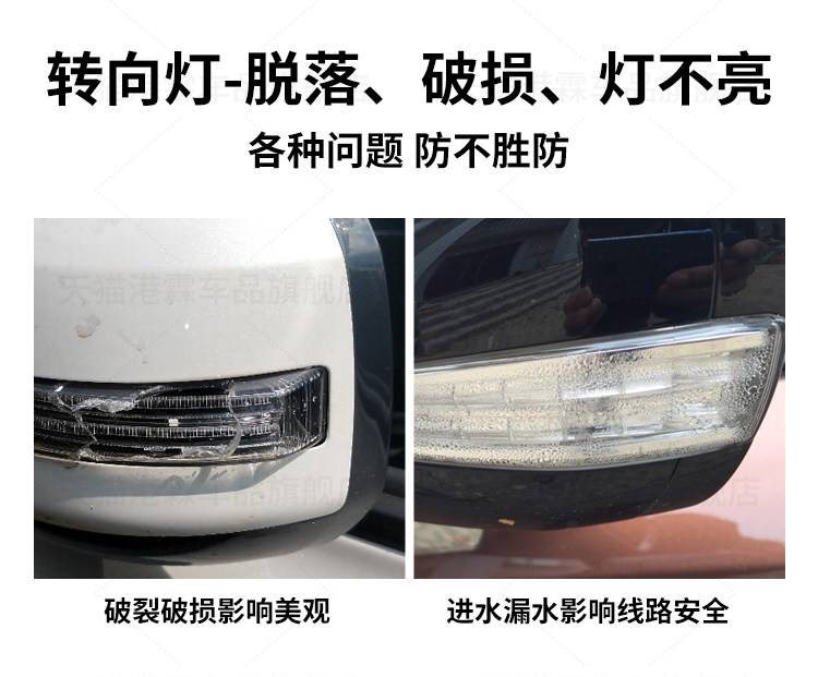 Suitable for A6LA3A4LA5 rearview mirror turn signal Q3Q5 Q5LQ7 reversing mirror mirror turn signal bar