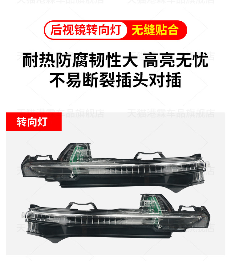 Suitable for Q5L rearview mirror housing 18-23 Q7 reversing mirror frame lens bottom shell reflector turn signal