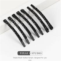 10-piece set of black hair clips simple one-word clip to fix hair headwear womens side clip bangs side broken hair clip summer