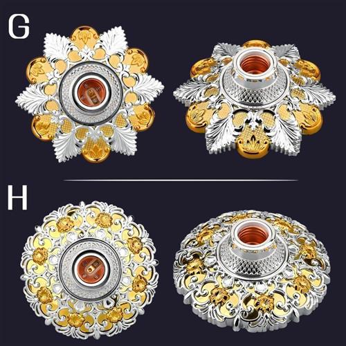 Large market round E27 screw mouth threaded Ming concealed lamp holder LED energy-saving lamp Roguchi lamp mouth Base suction top-Taobao