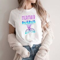 Mermaid Mama T Shirt Mermaid Mom Shirt Mermaid Birthday Part