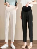 2023 Pregnant women belly pants summer black elegant materni