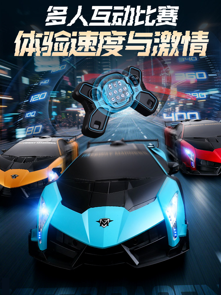 Gesture Sensor Transforming Remote Control Car Spray Drift Racing Robot Kids Boys Toy Car Gift