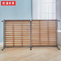 Folding sheet single hardboard lunch break bed office solid wood household iron frame bed rental house simple hospital accompanying bed