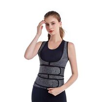 Belly Controlling Double Waist Shaping Belt Womens Tight Sports Velcro Zipper Corset