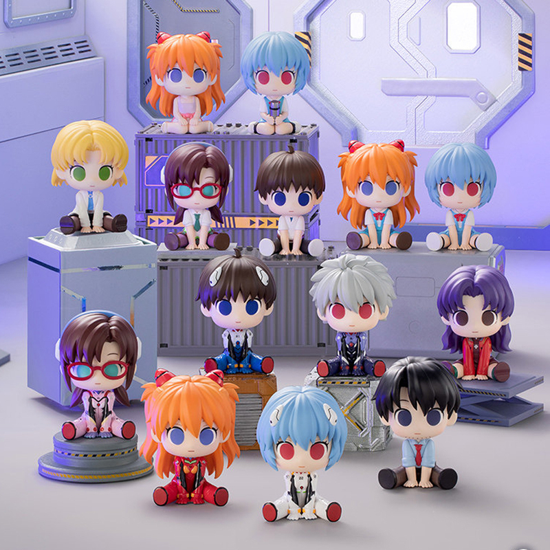 【Utn】Neon Genesis Evangelion Eva Cute Twist Series Little Cute Plan Blind Box Desktop Ornament