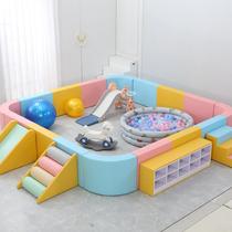 Childrens soft-packed fence wave ball pool ocean ball pool fence indoor early education kindergarten amusement park sand pool direct sales