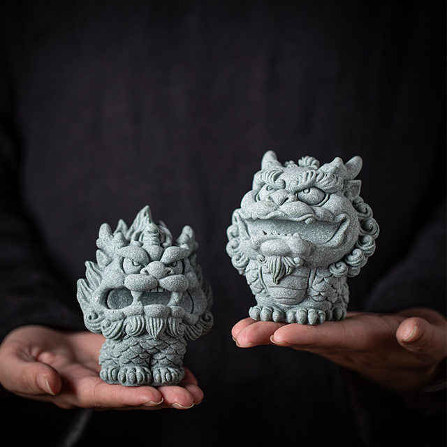 Creative Mythical Beast Unicorn, Golden Toad, Pixiu Pen Holder, Pen Rest, Study Room Paperweight, Tea Pet Ornament, Chinese-Style Study Desk Decoration