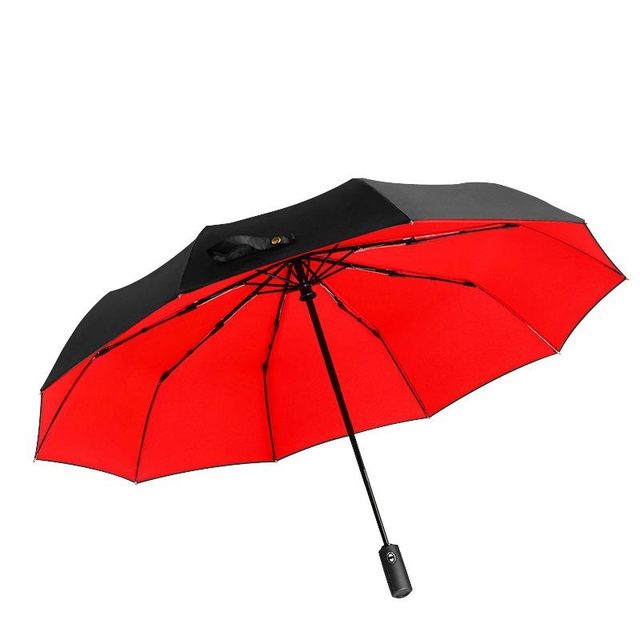 New Product: Fully Automatic Wind-Resistant Sun Umbrella with Ten Ribs, Double-Layer Business Umbrella for Sun and Rain, Simple Large Size 70% off Sunshade Umbrella