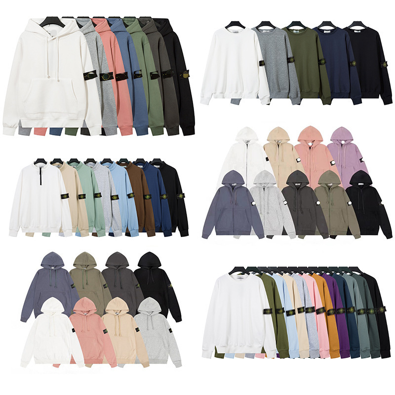 Stoneisdrey Stone Island Suitable Round-Neck Badge Long-Sleeve Casual Sweatshirt Unisex Couple Style Correct