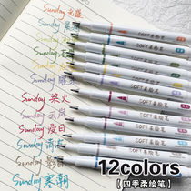 Soft-painting pen soft-head art painting high-value beautiful pen for calligraphy practice painting small regular script watercolor hook line pen