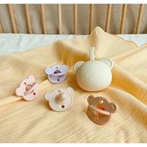 Korean Baby Pacifier Box Baby Stroller With Mommy Bag Small Pendant Small Bear Silica Gel Appeasement Pacifier Containing Box