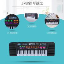 Simulation de commerce extérieur jouet de clavier électronique pour enfants à 37 touches éducation précoce instrument de musique jouet fourniture de piano (noir) personnalisation