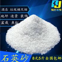 Quartz sand particles filter material for construction water treatment pure white experimental fine sand powder smoke suppression and landscaping white sand hotel