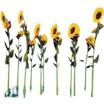 Somatosensory following sunflower simulation flower induction flower Internet celebrity eyeball interactive device human body induction simulation flower opening and closing