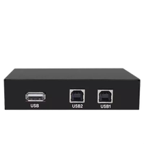 Guangzheng Weichuang usb printer sharing splitter one-to-two automatic network-free 2 0 switching converter two computers shared splitter two-port desktop extension two in and one out
