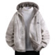Fleece-Lined Thickened Men's Winter Jacket, American Retro Hooded Jacket for Men and Teenagers, Casual Warm Winter Parka