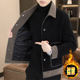 2025 autumn and winter short woolen thickened casual jacket for young men, versatile lapel and cotton men's jacket