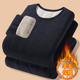 Men's wool quilted cotton thickened thermal underwear youth thermal tops and pants suits trendy winter home clothes complete set
