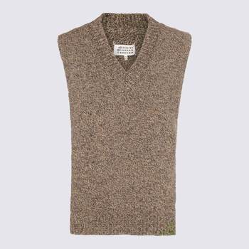 MAISON MARGIELA Medium Wool KNITWEAR ສີນ້ໍາຕານ