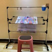 Shelf frame stretcher embroidery extra thick large household adjustable stainless steel vertical cross stitch cross stitch special tool