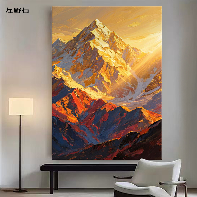 Sunshine over the Golden Hill Scenery, Pure Hand-Painted Oil Painting, High-End Living Room Decorative Painting, American-Style Entrance Hall Grand Hanging Painting, Modern Style Sunshine over the Golden Hill Scenery, Pure Hand-Painted Oil Painting, High-End Living Room Decorative Painting, American-Style Entrance Hall Grand Hanging Painting, Modern Style