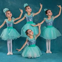 New style lights up the future performance costumes tutu skirt kindergarten dance performance gauze skirt girls jazz sequin princess