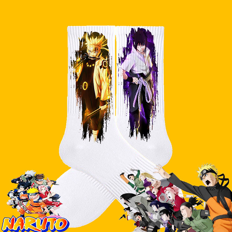 Naruto Collaboration Socks for Children, Personalized Cartoon Pure Cotton Socks for Boys and Girls, Odor-Resistant Breathable High-Tube Sports Socks Naruto Collaboration Socks for Children, Personalized Cartoon Pure Cotton Socks for Boys and Girls, Odor-Resistant Breathable High-Tube Sports Socks