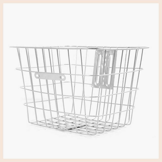 Authentic Stainless Steel Bicycle Basket, Electric Bicycle Front Basket, Foldableing Bike Basket with Lid, Front-Mounted Enlarged Basket