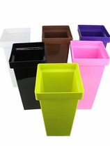 Flower arranging acrylic barrel flower shop transparent flower casks plastic creative raising buckets Flower buckets Waking Home Flowers Black