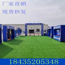 Construction site safety experience hall equipment safety experience area labor protection supplies display safety helmet impact experience area