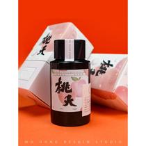 Made in Qiandong Taoyao White Peach Fragrance Refined Ultra-Thick Black Light Glue Oil Smoke Ink Pen Method Small Regular Ink