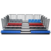Jinling Sports Venue Event Stands Telescopic Mobile Stadium Audience Row Seats Customized Leaflet