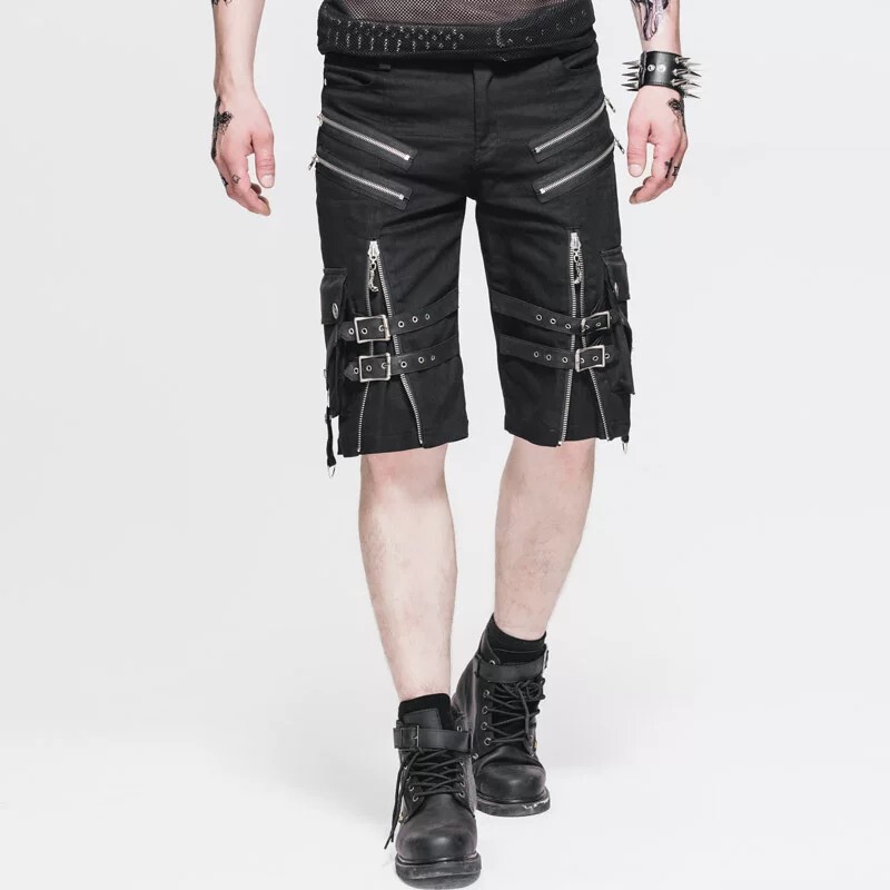 Sweet Blood·Devilfashion Dark Punk Gothic Loose Cargo Shorts Rock Shorts Pt029 Sweet Blood·Devilfashion Dark Punk Gothic Loose Cargo Shorts Rock Shorts Pt029
