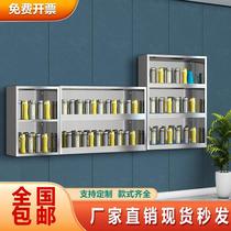 Staff stainless steel multilayer water glass shelf wall hanging multi-person containing rack Multi-cup shelve factory tea water glass cabinet