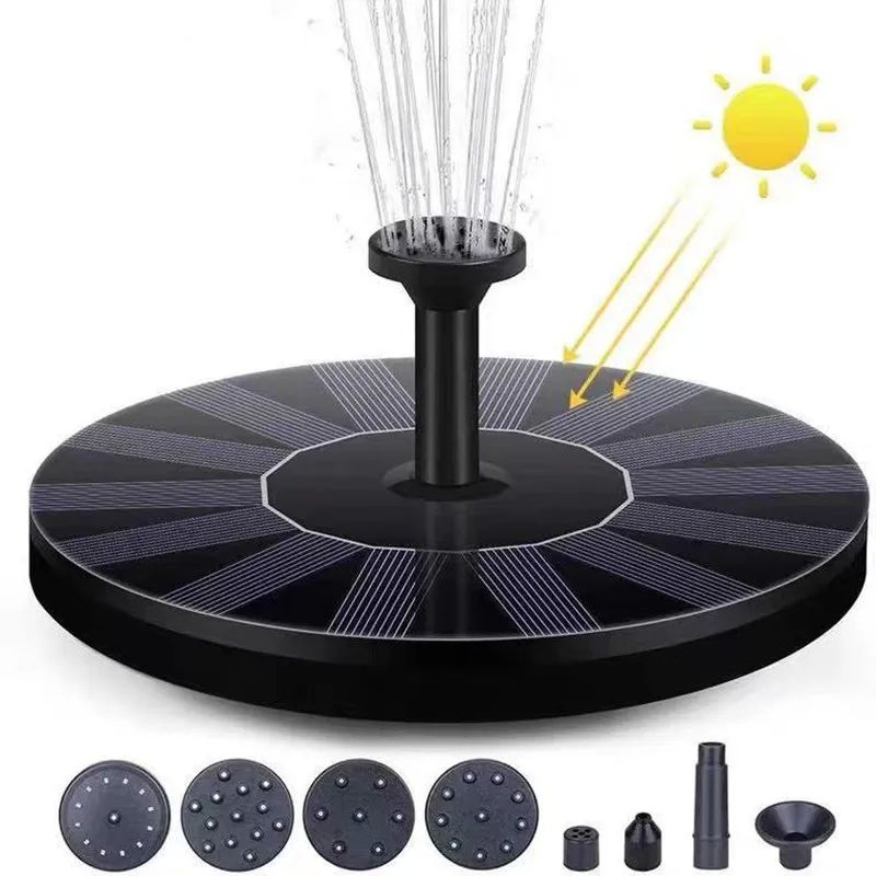 Mini Solar Fountain Pool Pond Waterfall Sun Fountain Garden -