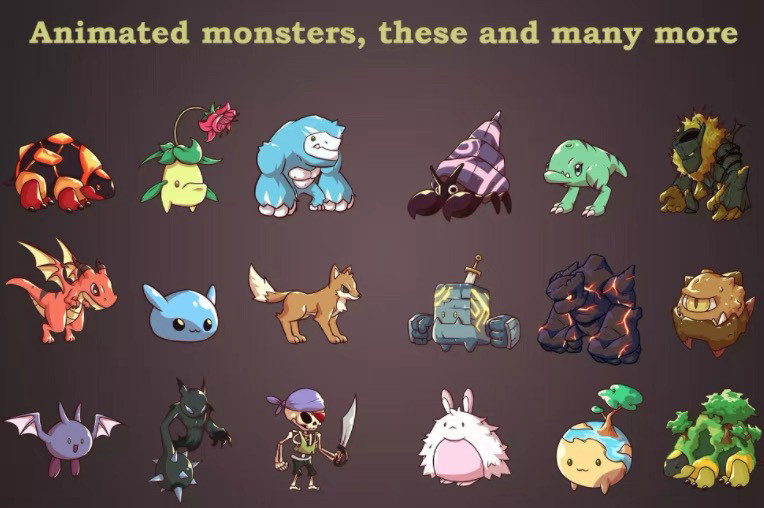 Unity Animated 2D Monsters (Fantazia) 2.01 怪物角色 带动画