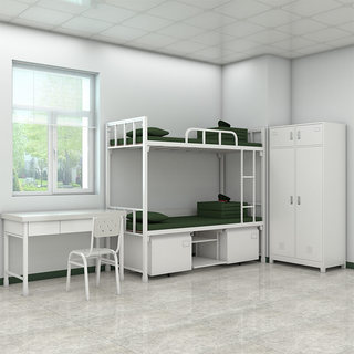 Customized steel office furniture bunk beds dormitory bunk beds staff high and low iron beds apartment iron frame beds