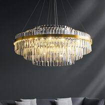 Lumière Extravagant Chandelier haut de gamme Chambre Restaurant Prototype Salle Board Room Creative Art Minimaliste Crystal Lamp